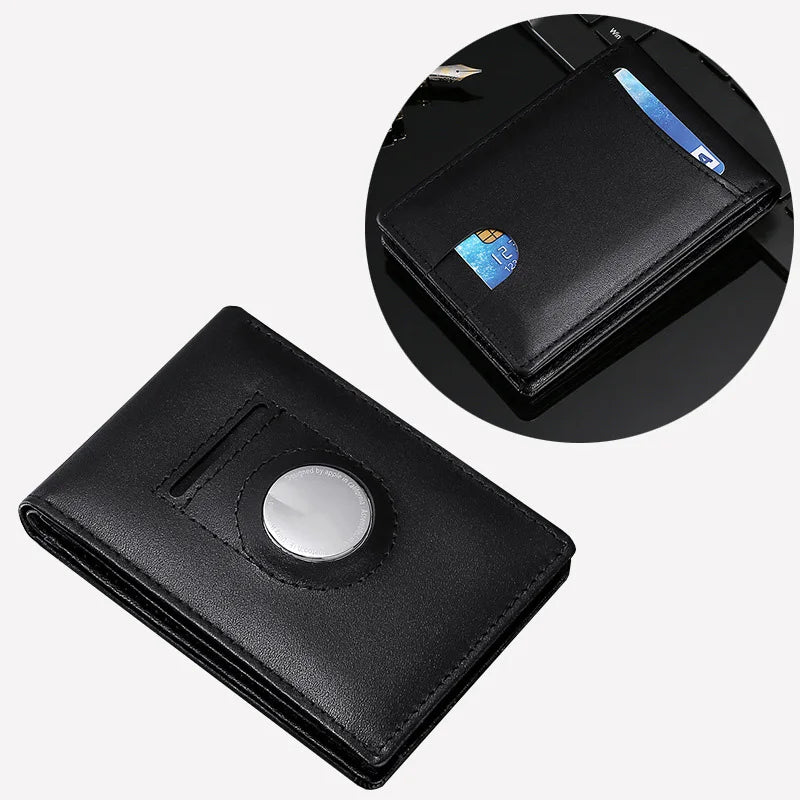 Sleek Leather Airtag Wallet