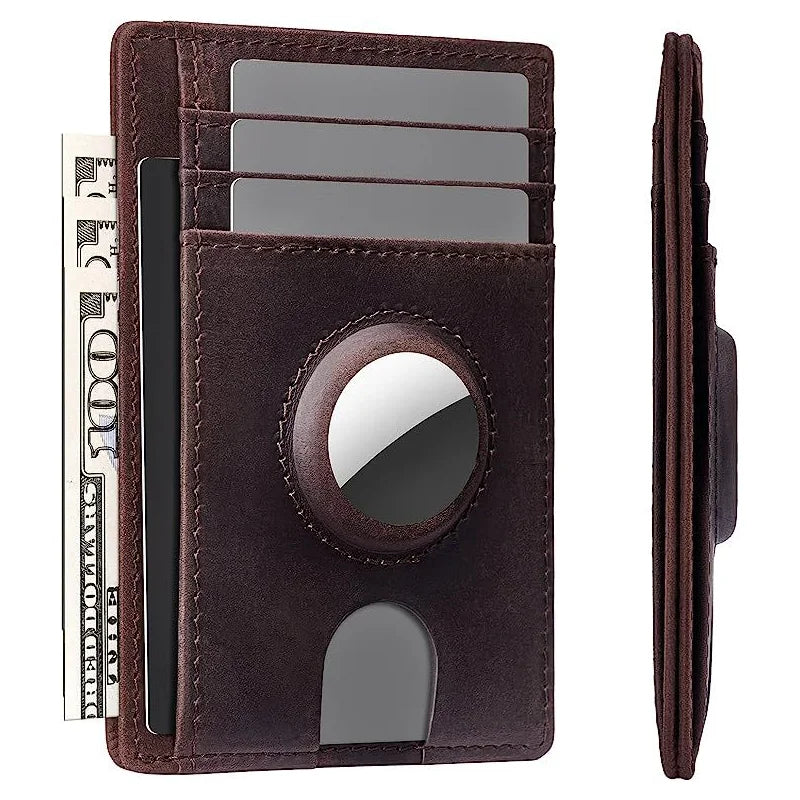 RFID Leather Airtag Wallet