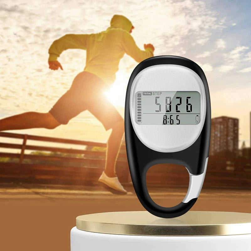 Clip-on Pedometer with Carabiner