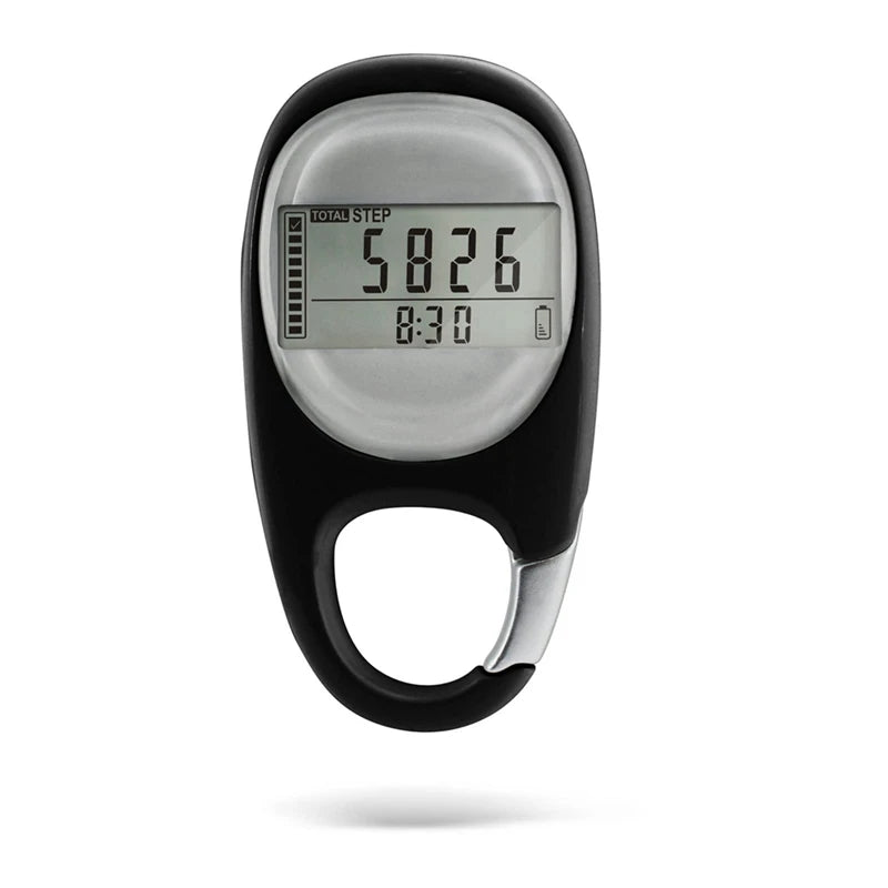 Portable Pedometer with Carabiner