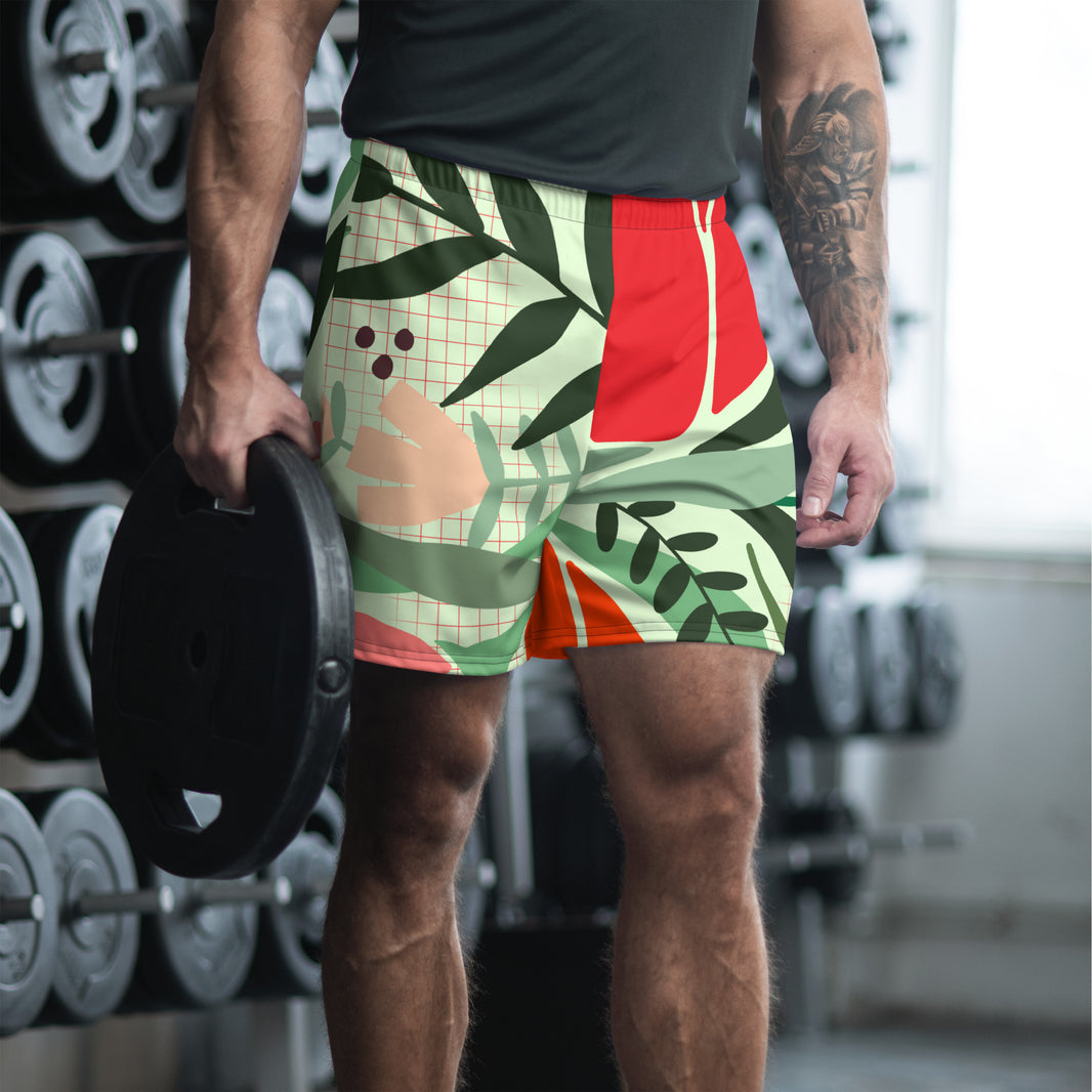 Spring Flowers Men's Recycled Athletic Shorts