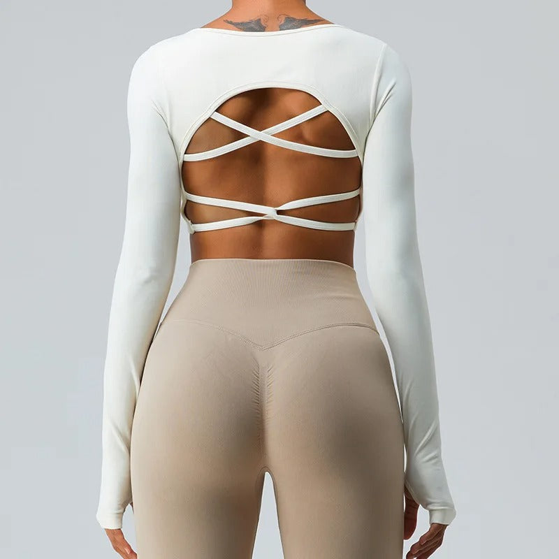 Hollow-Out Workout Top